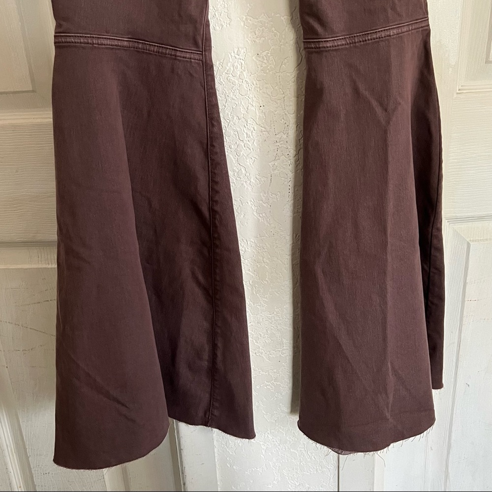 Free People High-Waist Chocolate Brown Flare Jeans with out tags, used one time - Picture 6 of 13